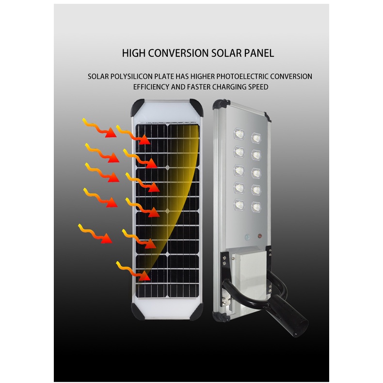 [320W] Đèn Năng Lượng Mặt Trời Sân Vườn, Đèn Đường, Nhôm Đúc Nguyên Khối, Chống Nước- ABM SOLAR