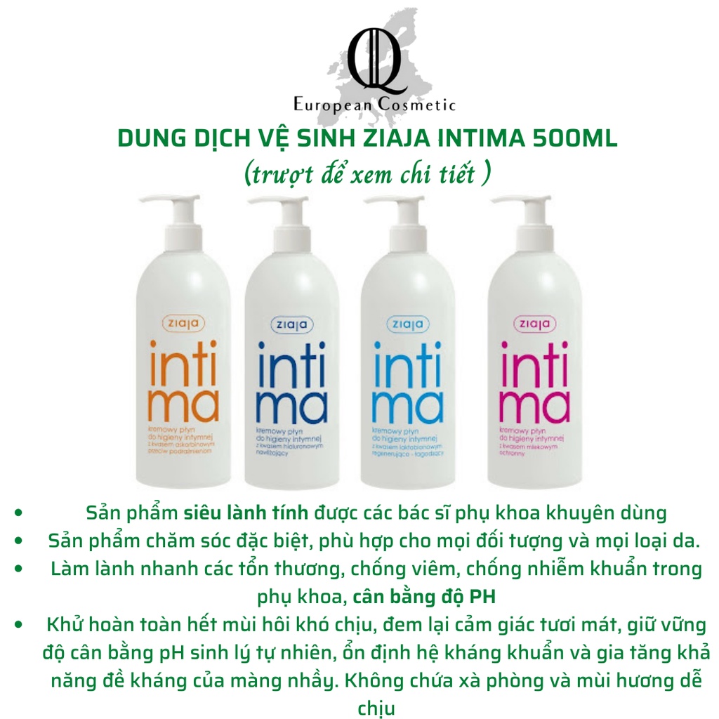 [Nội Địa BaLan] Dung Dịch Vệ Sinh Ziaja Intima 500ml