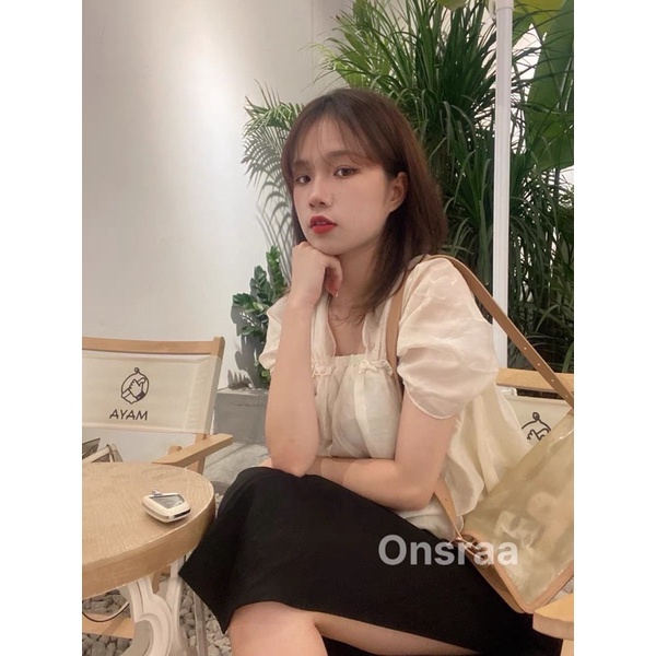 ❤ÁO  PHI TẦN VAI NHÚN XẾP LY XINH QUÁ❤️