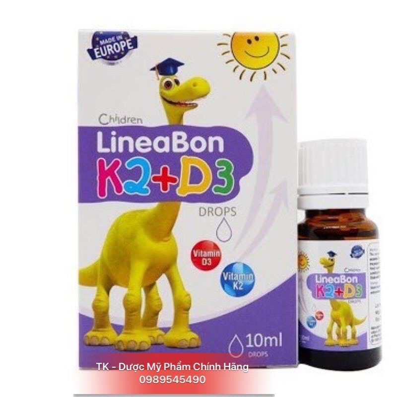 [ CHÍNH HÃNG +QUÀ TẶNG ] LineaBon Vitamin D3 K2 Tăng Cường Hấp Thu Canxi