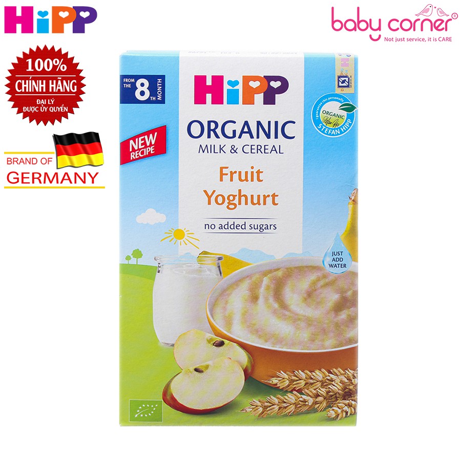 [Date T9/2022] Bột Ăn Dặm HiPP Fruit Yoghurt - Sữa Chua Hoa Quả Nhiệt Đới Cho Bé Từ 8 Tháng Tuổi