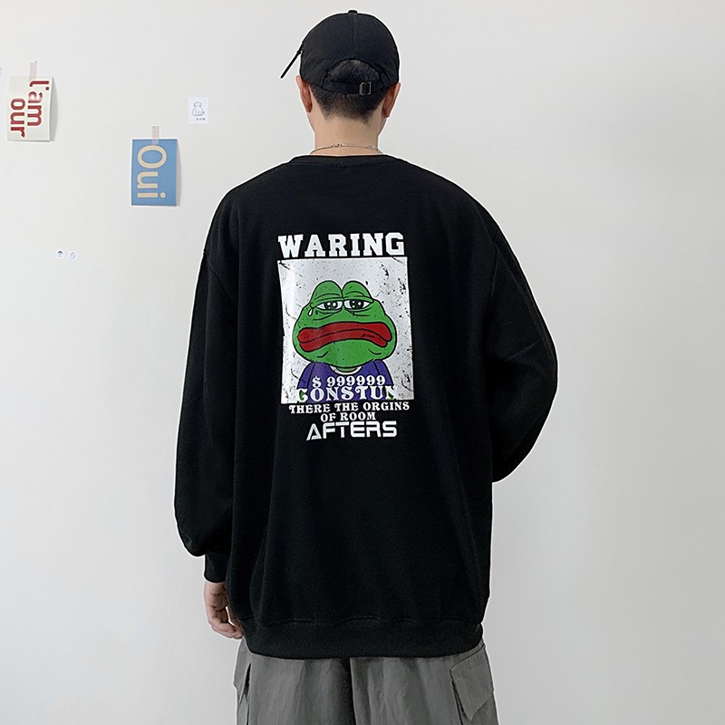 Áo nỉ unisex in hình Ếch xu hướng Thu Đông Hàn Quốc (MN)