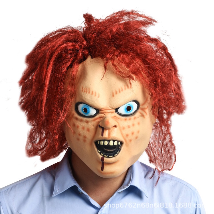 Mới Mặt Nạ Hóa Trang Halloween Hình Chucky Đáng Sợ Cho Bé