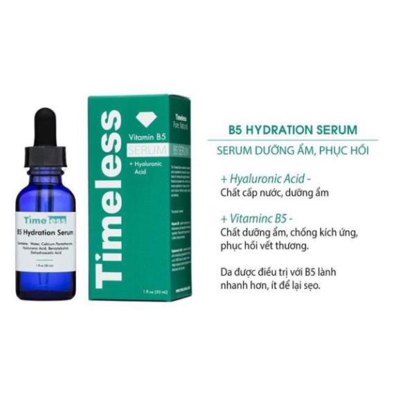 [Timeless] Serum phục hồi da, dưỡng ẩm Vitamin B5