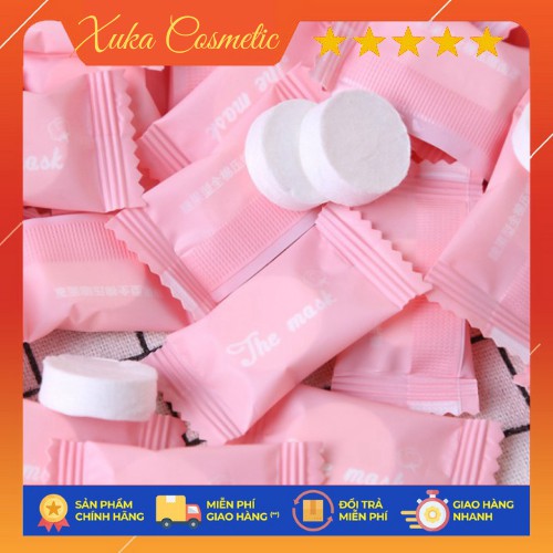 Mặt nạ giấy nén hình viên kẹo cấp ẩm thải độc Xuka cosmetic | Thế Giới Skin Care