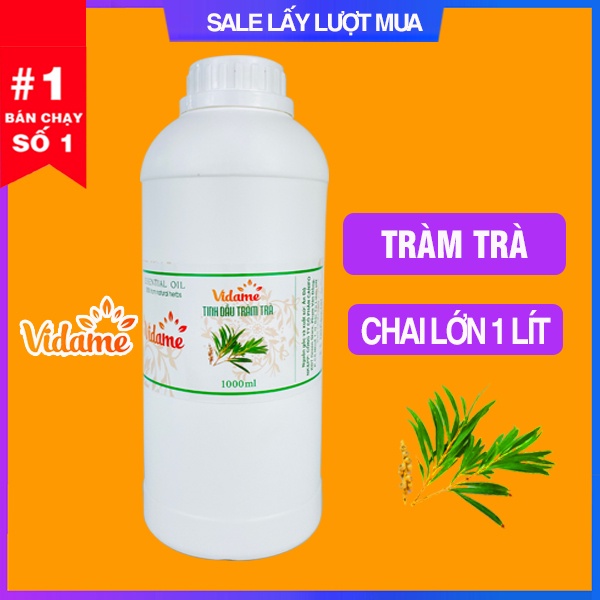 [TRỢ GIÁ] 1 lít tinh dầu tràm trà VIDAME nguyên chất có kiểm định nhiều mùi dùng cho điều hòa,khử khuẩn,thơm phòng