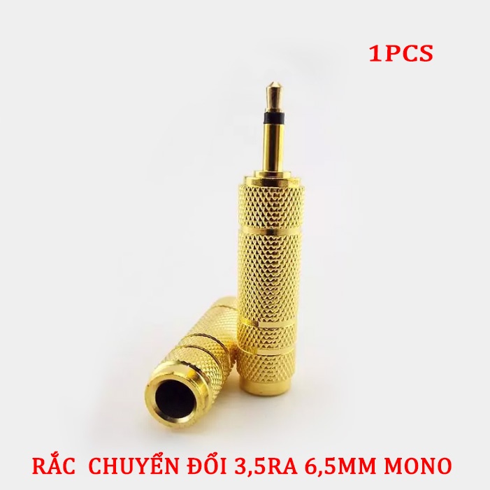 Jack chuyển 3.5mm sang 6.5mm và ngược lại 6,5 sang 3,5 mono 1 chiếc