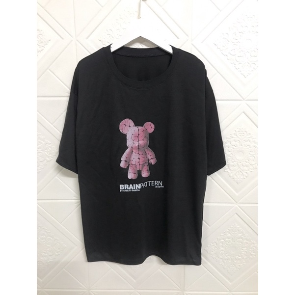 Áo Thun Tay Lỡ Unisex In Hình Gấu Kaws Thời Trang, Áo Phông Nam Nữ From Rộng