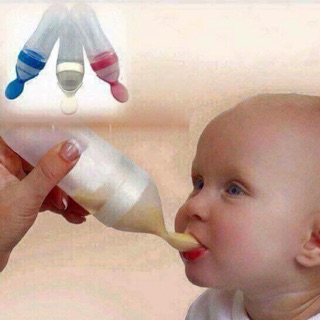 Bình thìa ăn dặm silicon siêu mềm