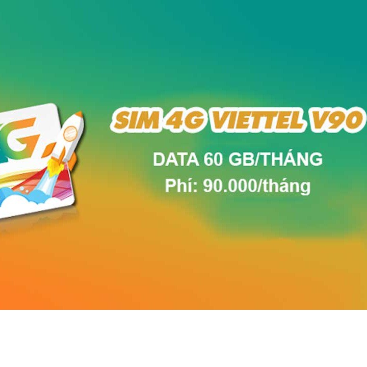 Sim 4G Viettel V90x 32GB DATA miễn phí nghe gọi nội mạng, ngoại mạng dùng cho điện thoại di động,máy tính bảng, wifi