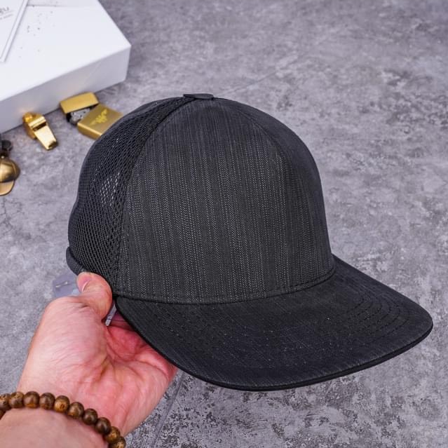 Nón Sơn snapback chính hãng dành cho nam chất liệu vải jean phối lưới cao cấp MC249B  - Hùng Nón Hiệu