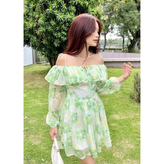ĐẦM HOA TRỄ VAI - FELIA DRESS