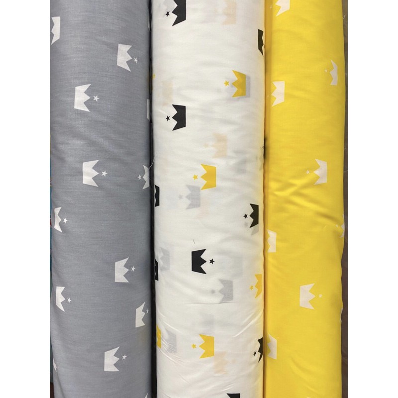 Vải thô mặt lụa vương miện