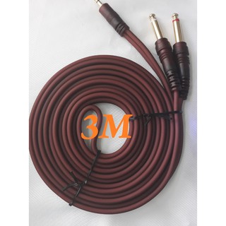 Dây chuyển từ jack 3.5 ly ra 2 đầu 6 ly dài 3 mét (215)