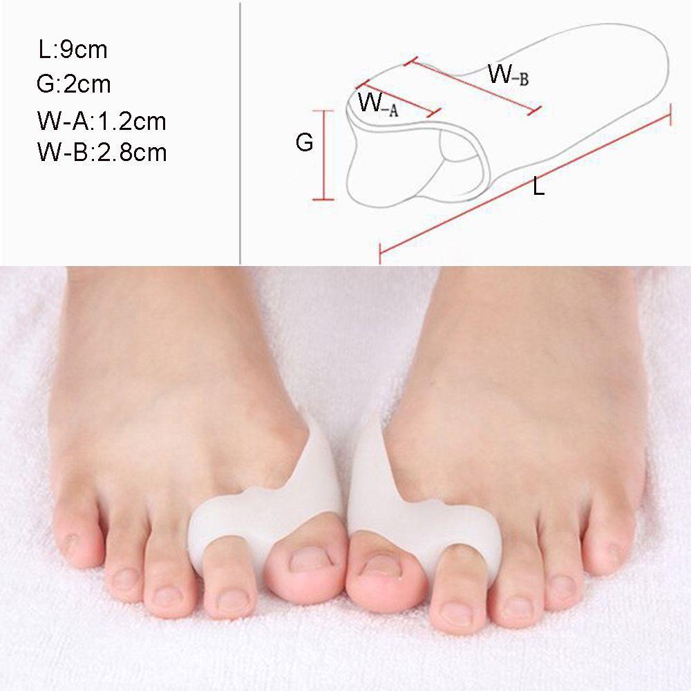 LAY Set 2 Dụng Cụ Chỉnh Hình Ngón Chân Bằng Silicone Tiện Dụng