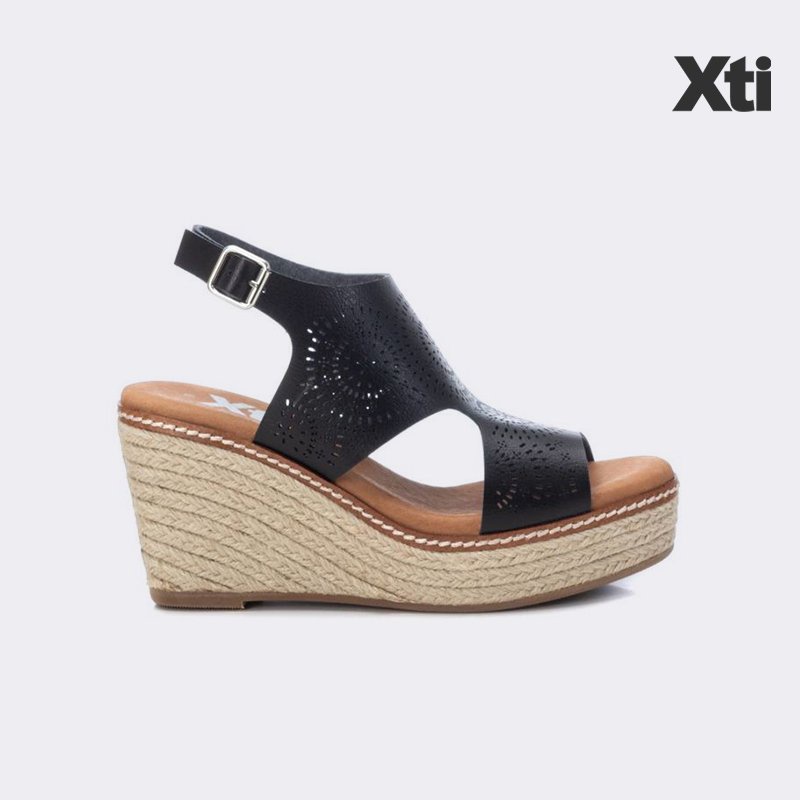 Giày Sandals Nữ XTI Black Pu Ladies Sandals