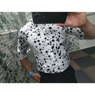 Áo sơ mi nam in 3D chất lụa ảnh thật
