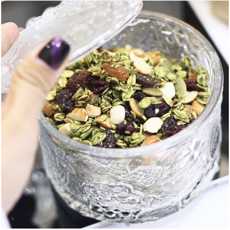 GRANOLA MATCHA 250g granola nhiều hạt Onion Ăn kiêng Healthy