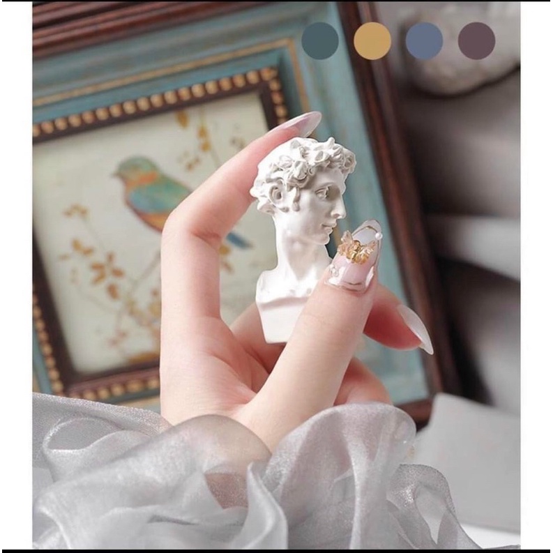 Tượng thạch cao chụp ảnh móng nail, cầm tay chụp mẫu
