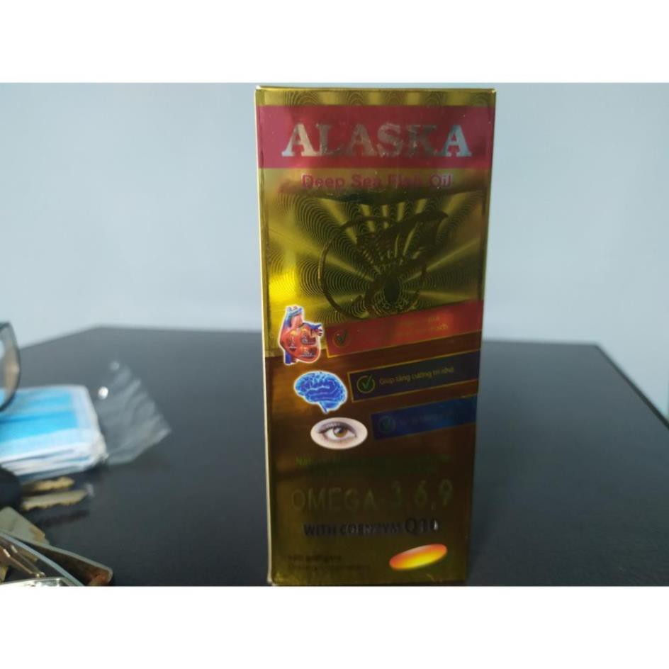 Dầu Cá Alaska Omega 3.6.9 Bổ Não, Tăng Cường Thị Lực, Giảm Nguy Cơ Mắc Bệnh Tim Mạch, đẹp da, chống lão hóa