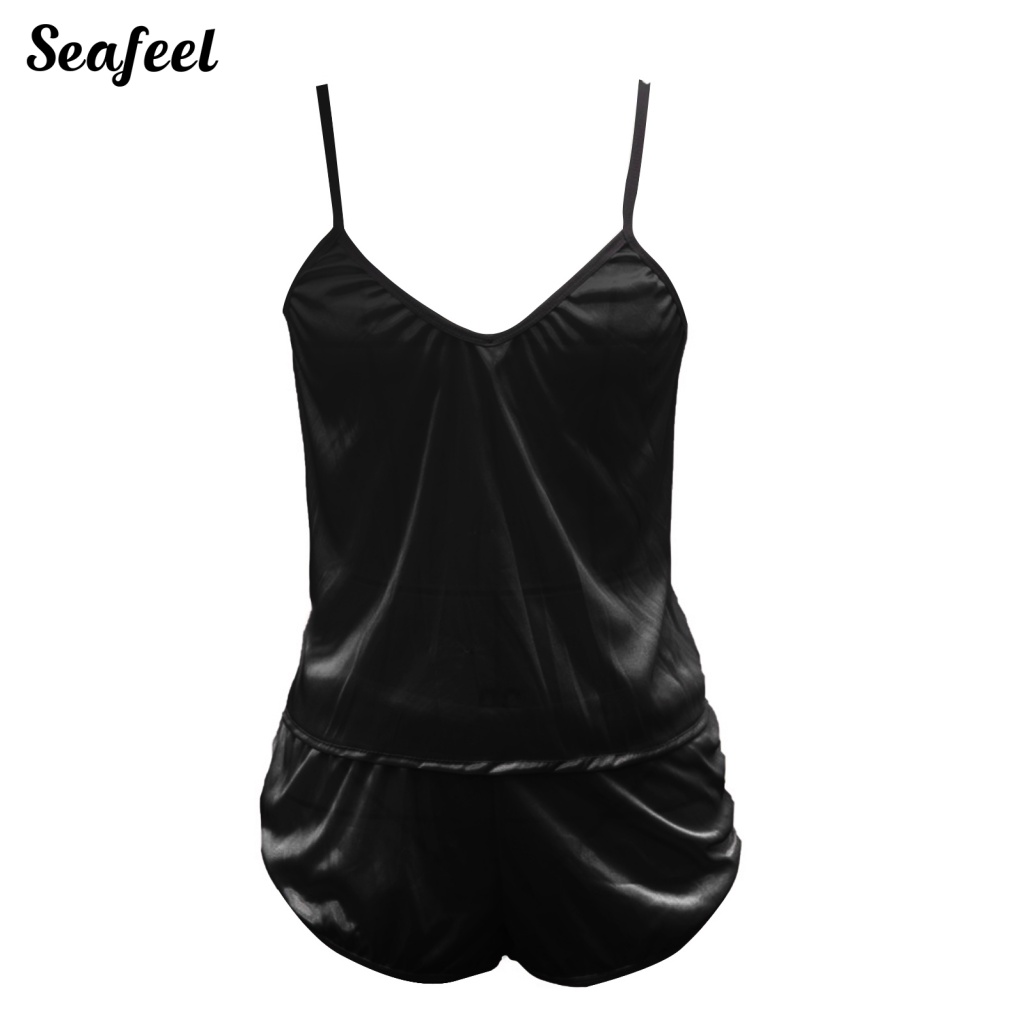 Bộ Đồ Ngủ Áo Hai Dây Kèm Quần Short Lưng Thun Cho Nữ