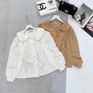 áo sơ mi cổ thuyền 425k