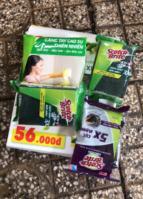 Bộ 6 Món Lau Chùi Vệ Sinh Scotch Brite Cao Cấp