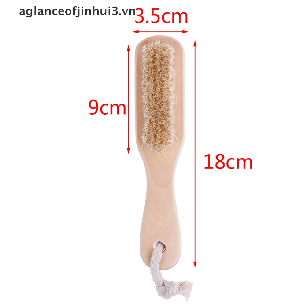[Hàng mới về] Bàn chải cán gỗ đá bọt và lông mài da chết chăm sóc chân