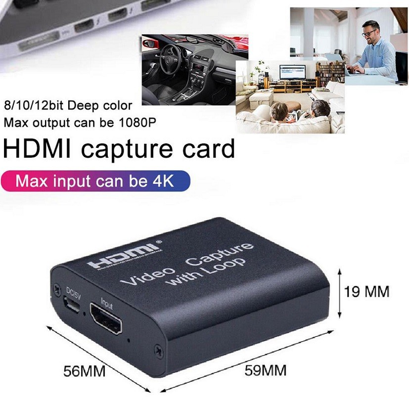 Bộ Chuyển Đổi Video Hdmi 1080p Hỗ Trợ Live Streaming Obs Game Youtube Zoom