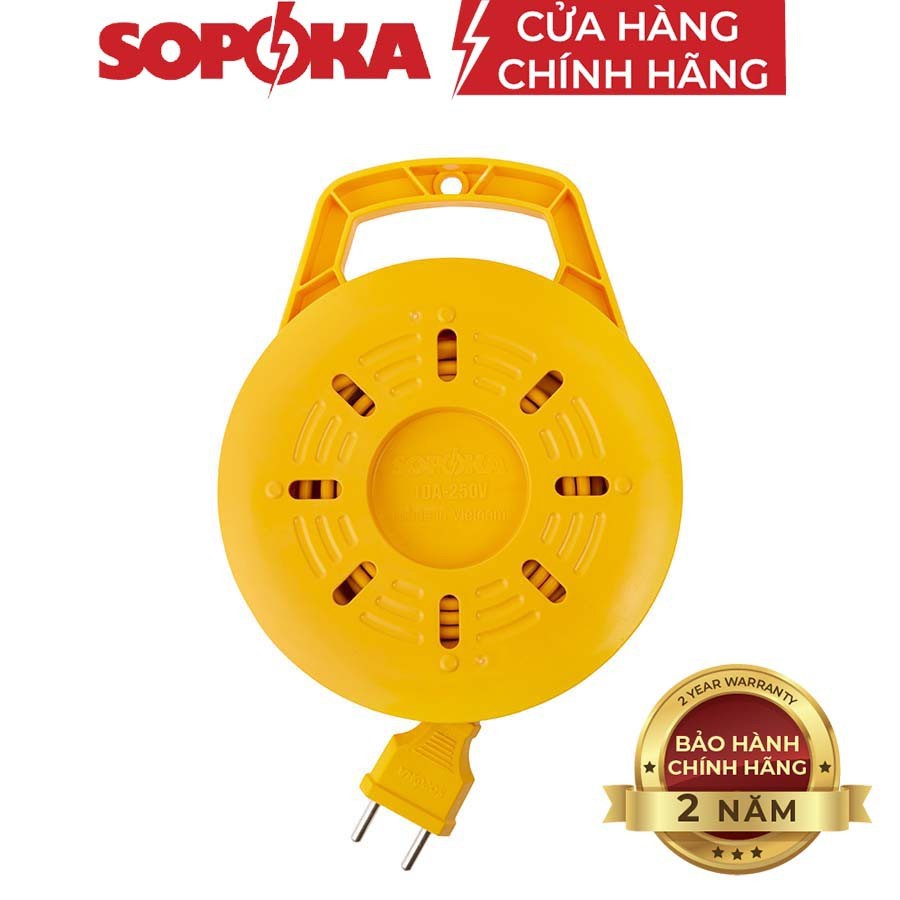 Ổ cắm điện ổ cuốn ổ quay dây lõi sứ cao cấp SOPOKA R45/R75 chịu nhiệt chịu tải cao 2500w