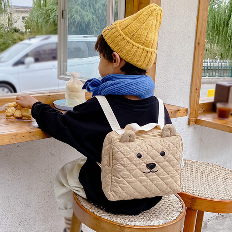 Se7en Balo Đeo Vai Hình Gấu Hoạt Hình Dễ Thương Phong Cách Hàn Quốc Cho Bé Gái Mẫu Giáo