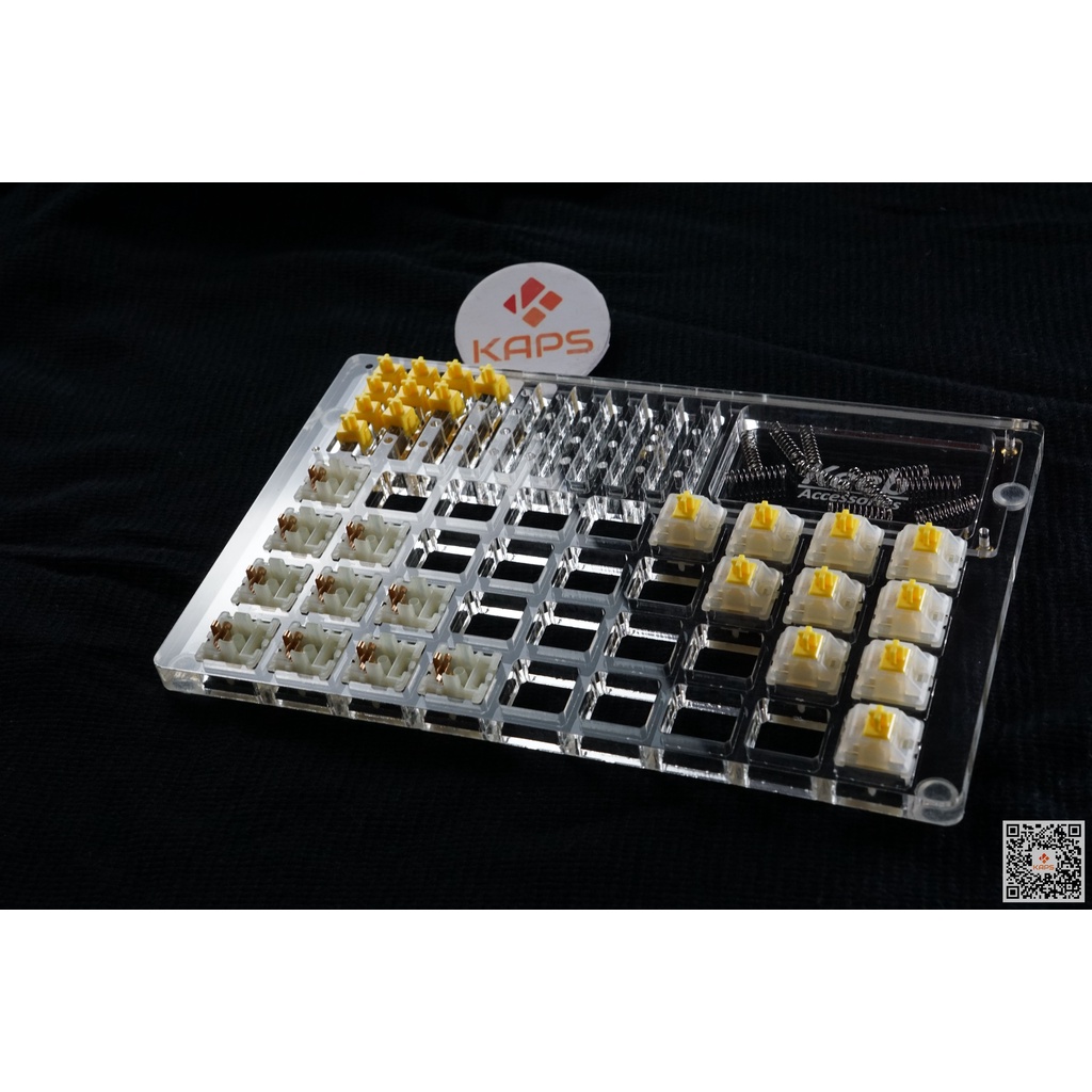 Lube Station 36 Slots | Trạm lube switch | Khung Mica | Chân đế cao su | Hỗ Trợ Mod/Lube Switch | Custom bàn phím cơ