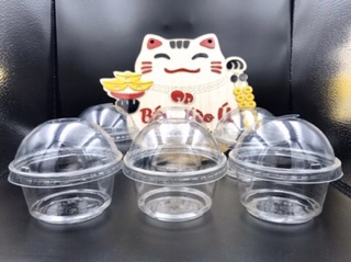 Hộp nhựa nắp tròn - mousse - tiramisu set 50 cái