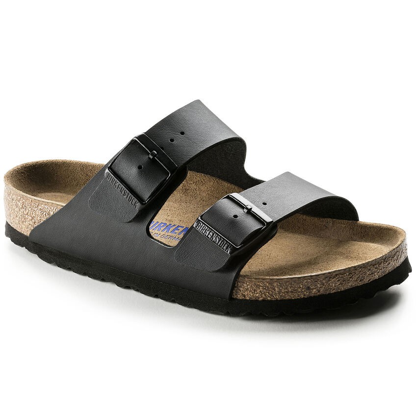 Dép Quai Ngang Nam Birkenstock Arizona Birko-Flor Soft Footbed 551251 Màu Đen