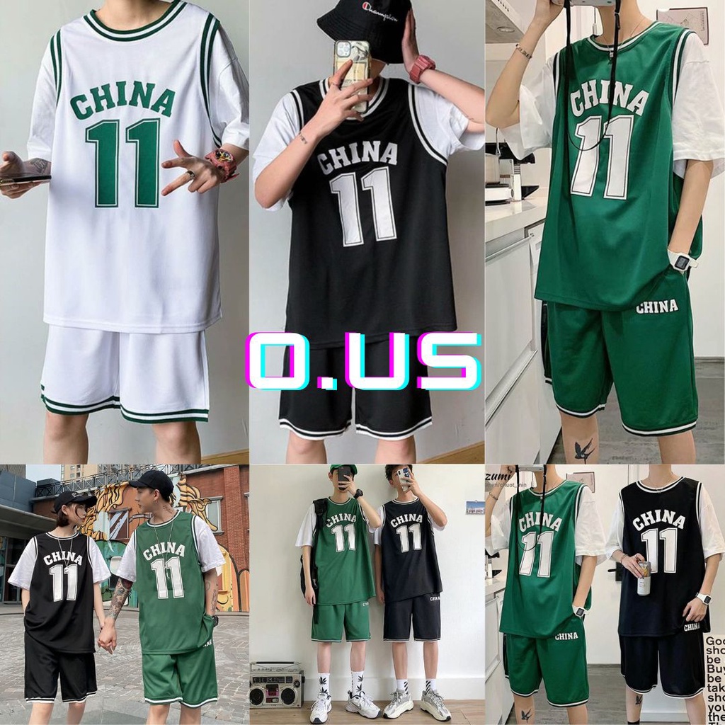Bộ quần áo thể thao bóng rổ China 11 unisex nam nữ