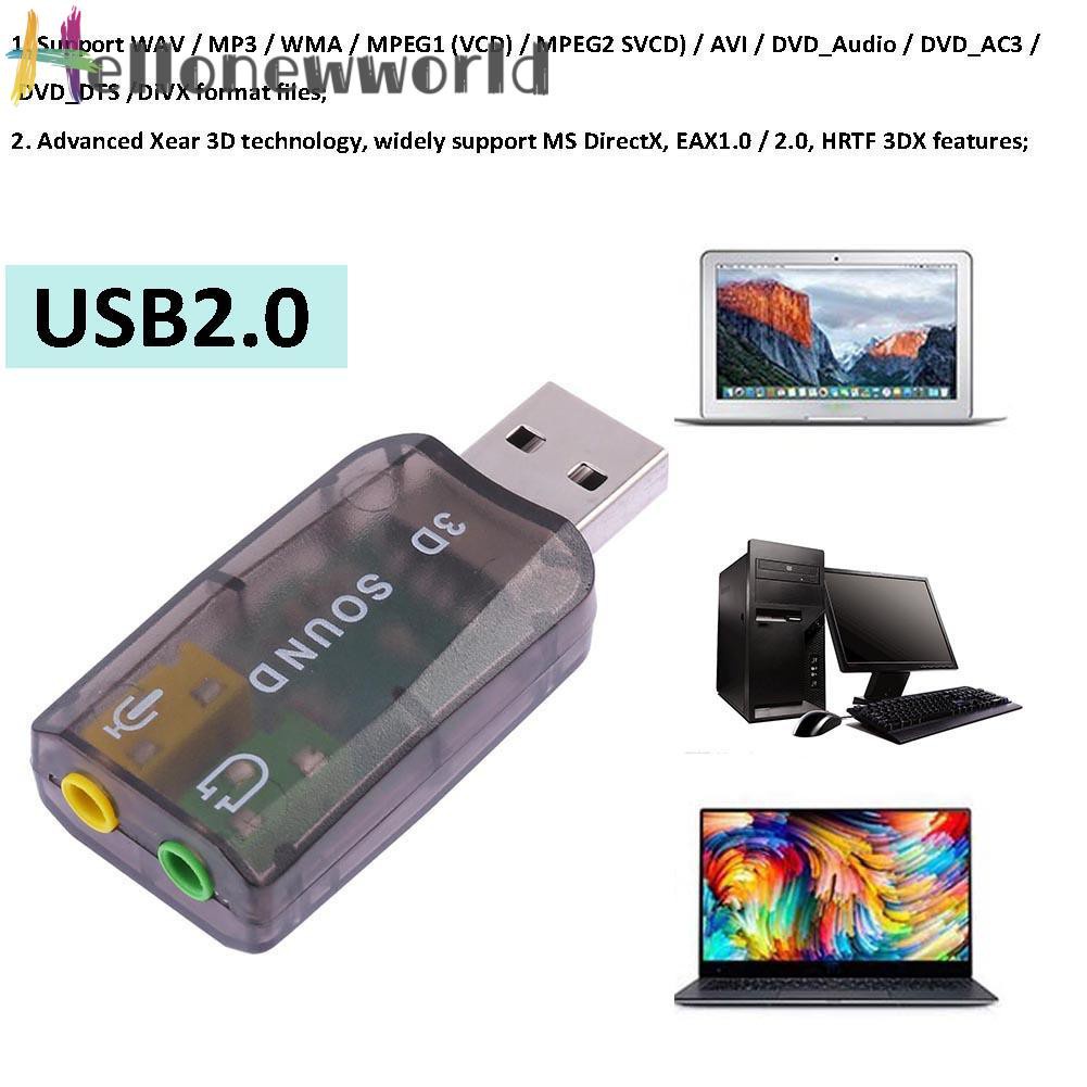 Usb Âm Thanh 3d 5.1 Ch Cho Máy Tính