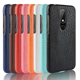 For Nokia X6 Case Crocodile Pattern Skin Hard Cover