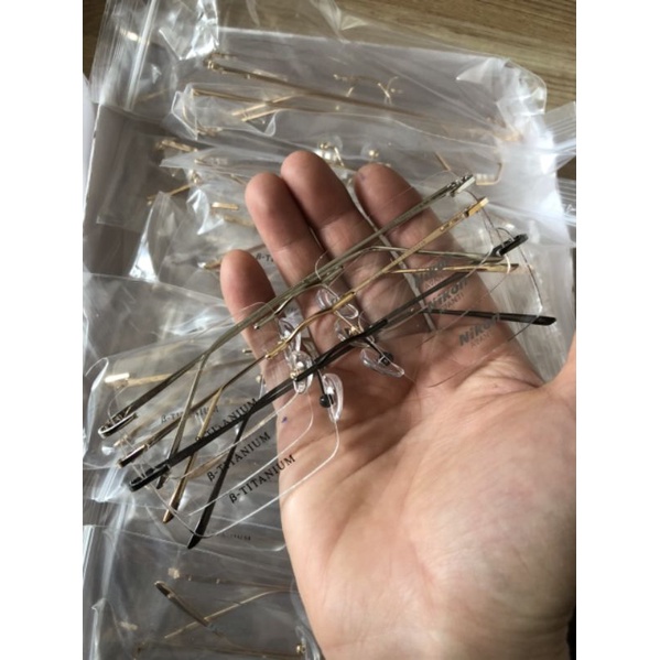 Gọng cận nam nữ Nikon titan 16011- gọng khoan