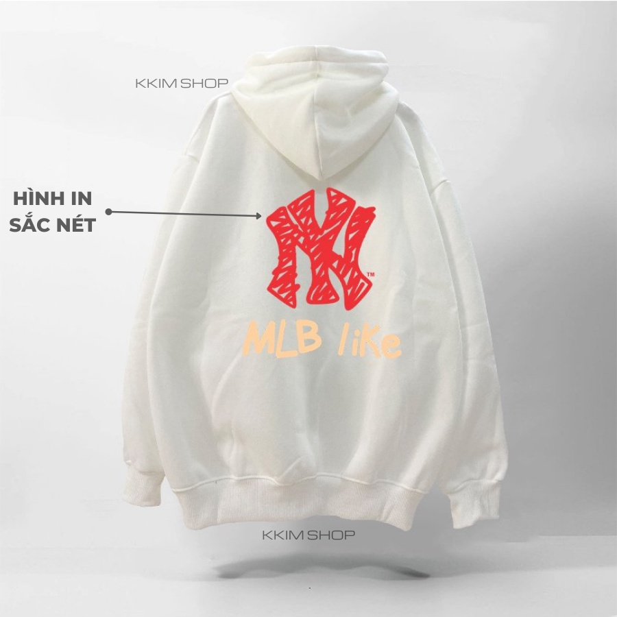 Áo Nỉ HOODIE MLP NY, Áo hoodie XANH LÁ unisex nam nữ form rộng oversize chất liệu Nỉ bông cao cấp KKIM SHOP
