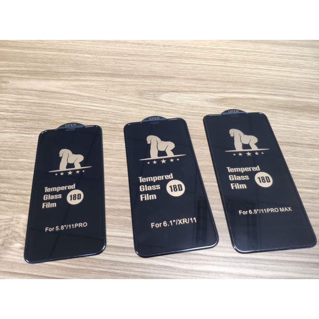 Kính Cường Lực 18D Bảo Vệ Màn Hình Cho iPhone 7 / 8Plus X / XS 11 12 13 pro max