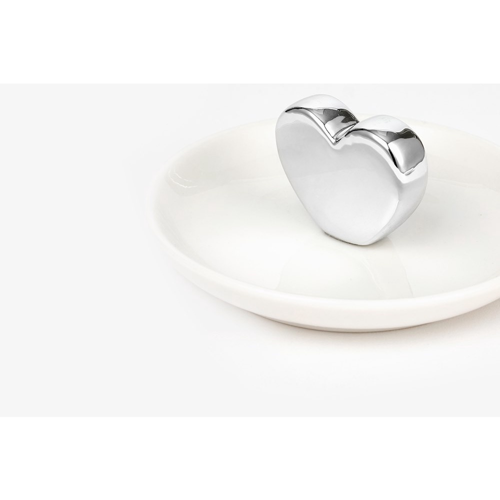 Khay Đựng Trang Sức Phụ Kiện ARTBOX Hàn Quốc Thiết Kế Trái Tim (Màu Bạc)