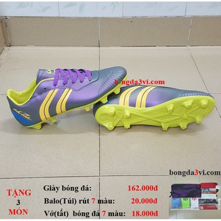 giày đá bóng 1112 ( tặng + balo(túi) rút + vớ(tất) )