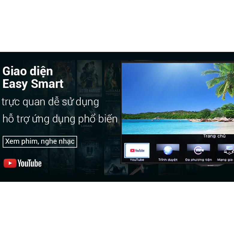 Smart Tivi Sharp FHD 50 inch LC-50SA5500X Mới 2018 GIÁ HỦY DIỆT LOA LOA LOA