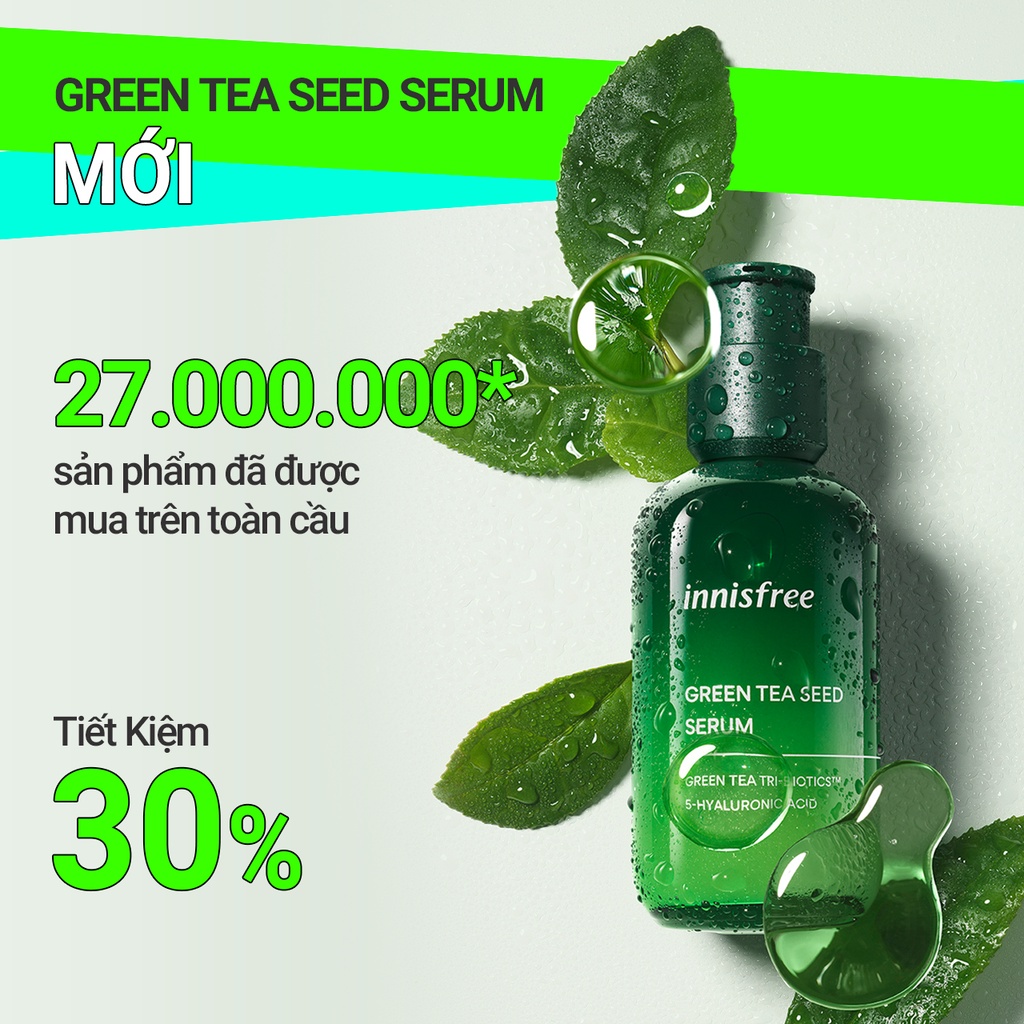 Tinh Chất Trà Xanh Dưỡng Ẩm innisfree Green Tea Seed Serum 80ml (Bản Mới 2022) | Hasaki - Sản Phẩm Chính Hãng