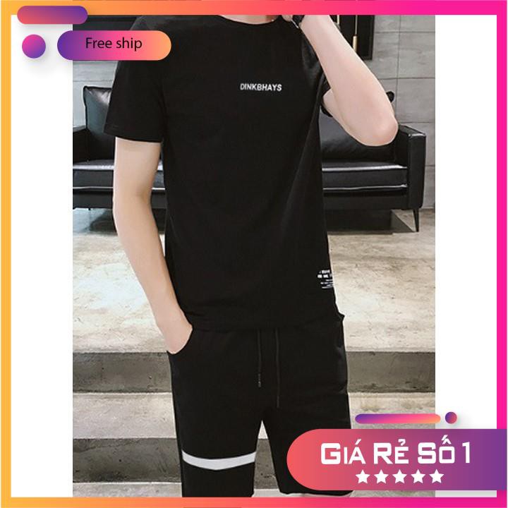 Bộ quần áo nam thể thao cộc tay mặc mùa hè in chữ ngực HAYS chất thun cotton - VIETCEN | BigBuy360 - bigbuy360.vn