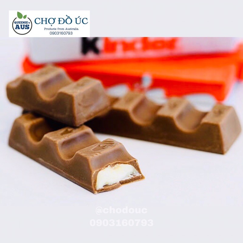 Chocolate nhân kem sữa tươi KINDER nhập Úc - socola Kinder mẫu mới