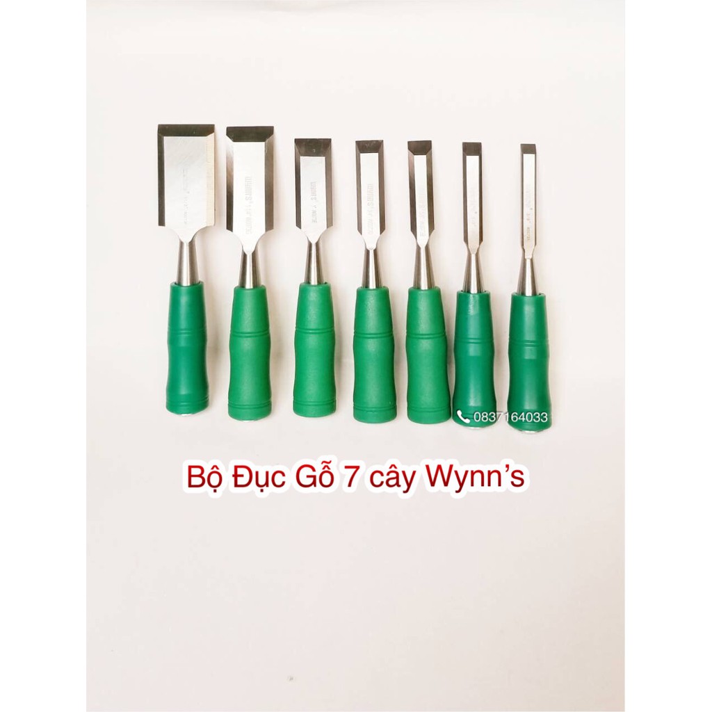 Bộ 7 Cây Đục Gỗ Mỏ Bằng Wynns