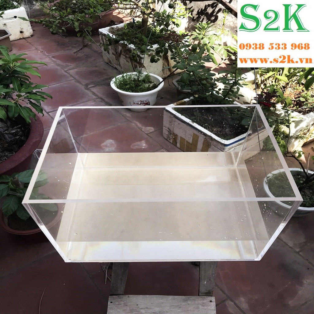 Bể acrylic 40x30x30, hồ mika siêu nhẹ phù hợp cho nuôi cá, cây thủy sinh... có thể dùng kèm theo đèn, bơm, lọc