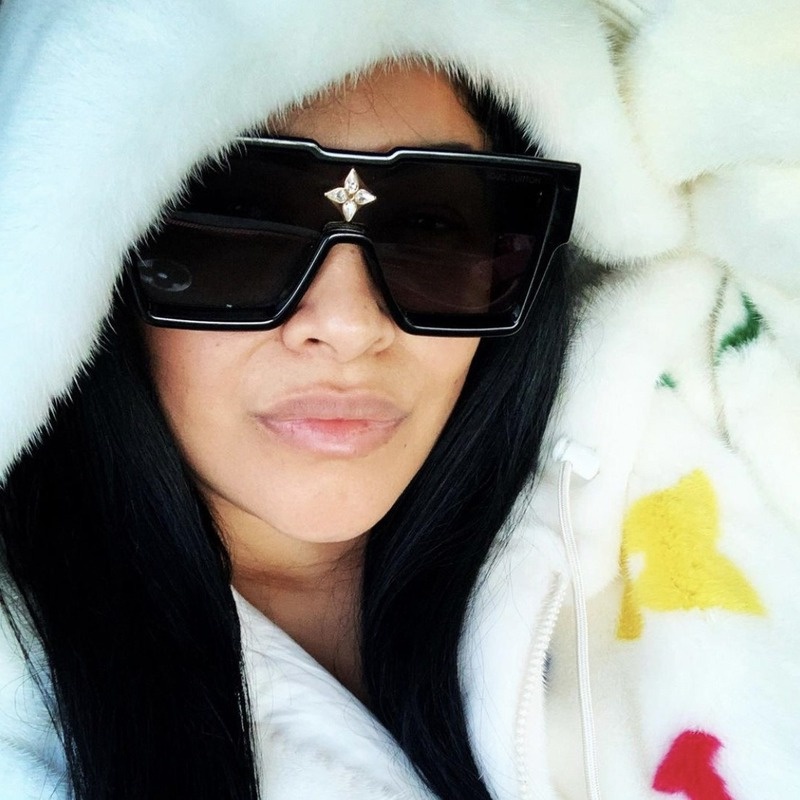 Kính Mát Gọng Vuông Cỡ Lớn Thời Trang Cho Nam Và Nữ