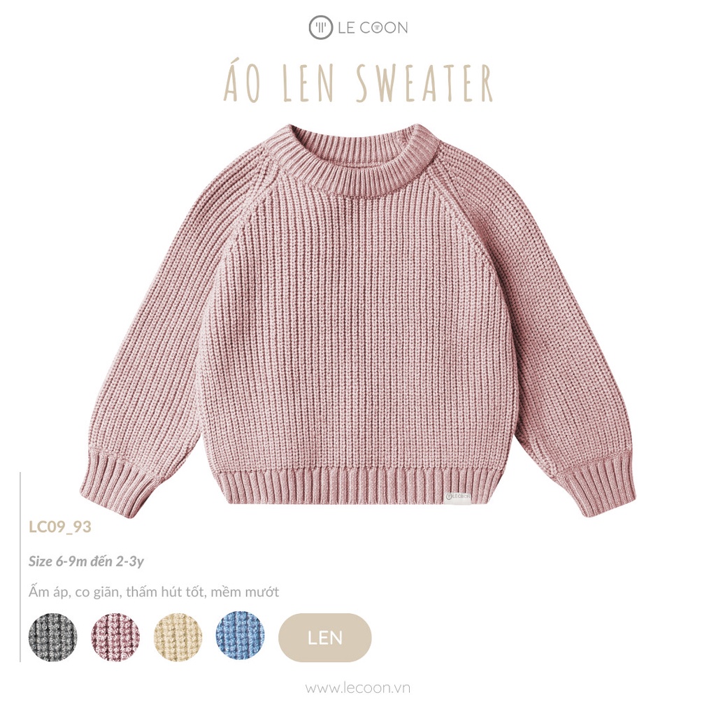 LE COON - Áo len sweater Lecoon cho bé trai bé gái LC0993